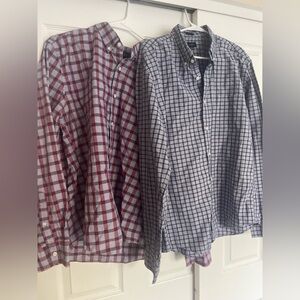 J CREW Shirts Lot Bundle Size XL Slim Checked Cotton Preppy Everyday Button Down